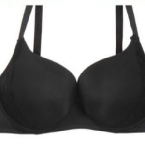 38DDD Sexy and Gorgeous Black with Black Lace NWT